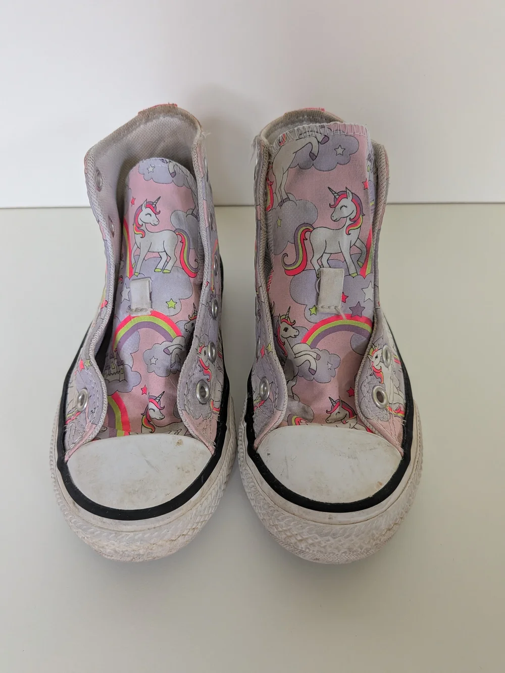 Converse Pink Unicorn High-Top Sneakers 11 Lace-Up